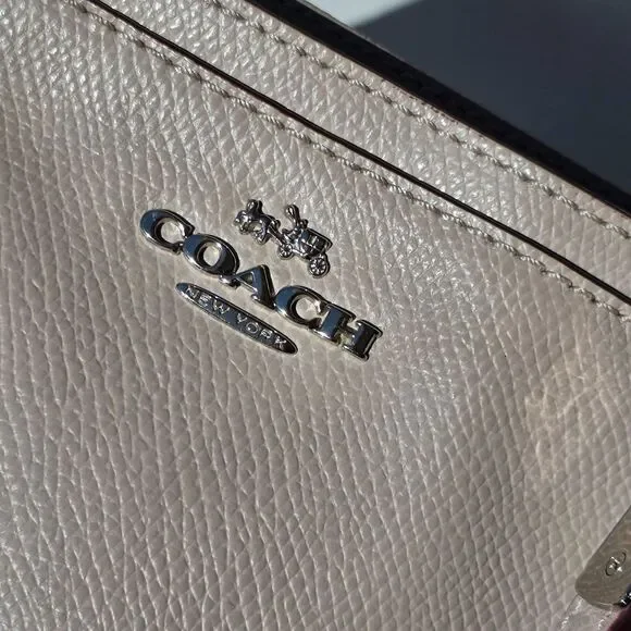 Coach Mini Christie Carryall Purse F34797 Taupe Crossbody Leather Clean EUC￼ - Picture 9 of 16